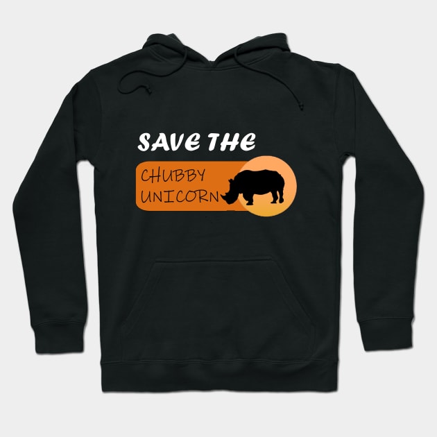 Save the Chubby Unicorn Rhino Hoodie by outrigger